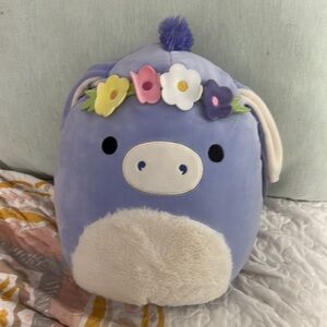 NWT SQISHMELLOWS   original Purple and Cream Plush